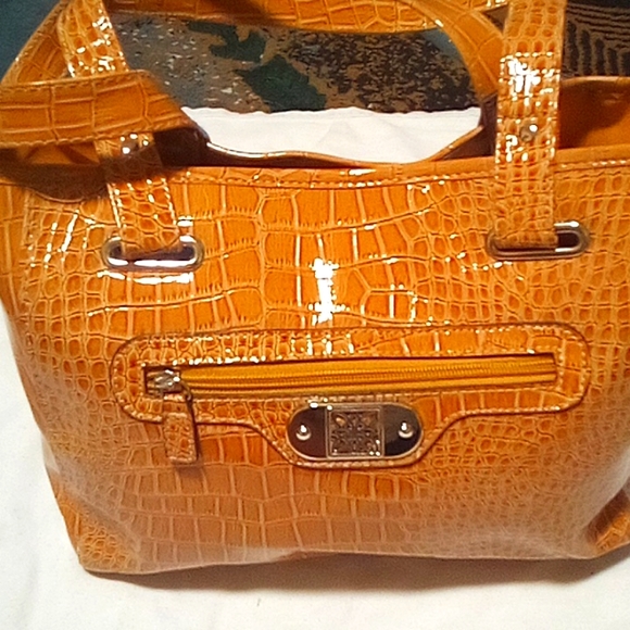CHAVELOS Handbags - Shiny mustard yellow bag